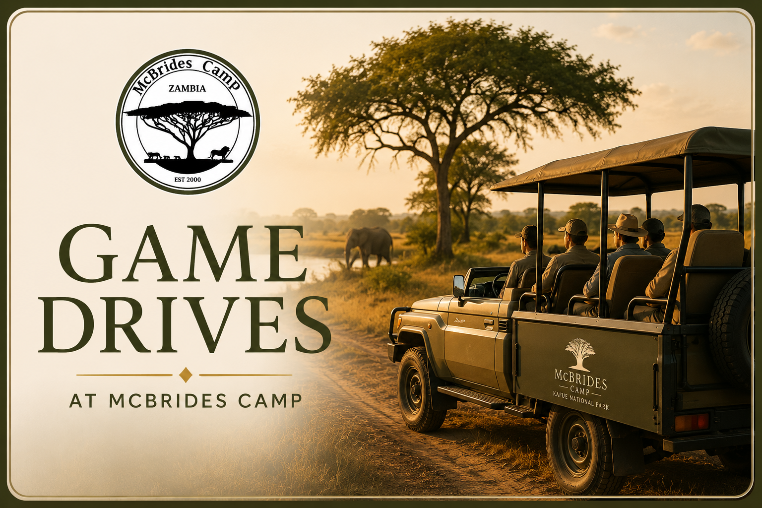 Game Drives at McBrides Camp