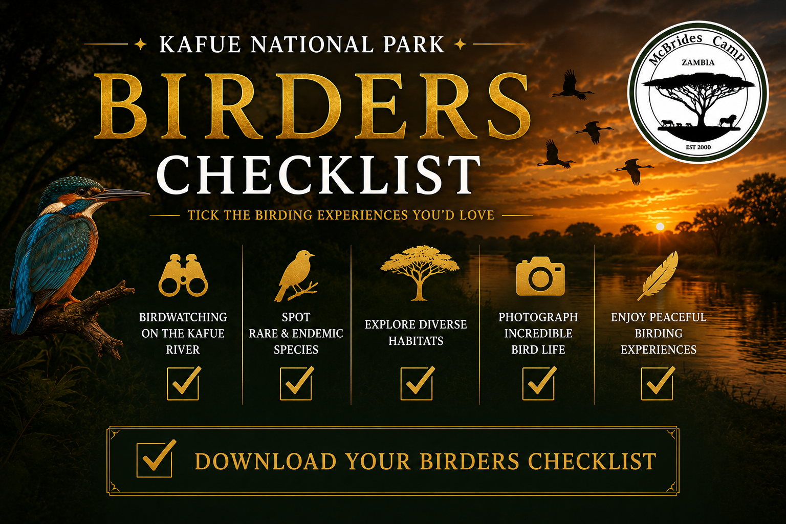 McBrides Camp Kafue National Park Birding Checklist v2